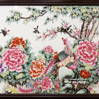 TRANH SỨ BÁCH ĐIỂU TRIỀU PHỤNG - QUÀ TẶNG TÂN GIA SANG TRỌNG